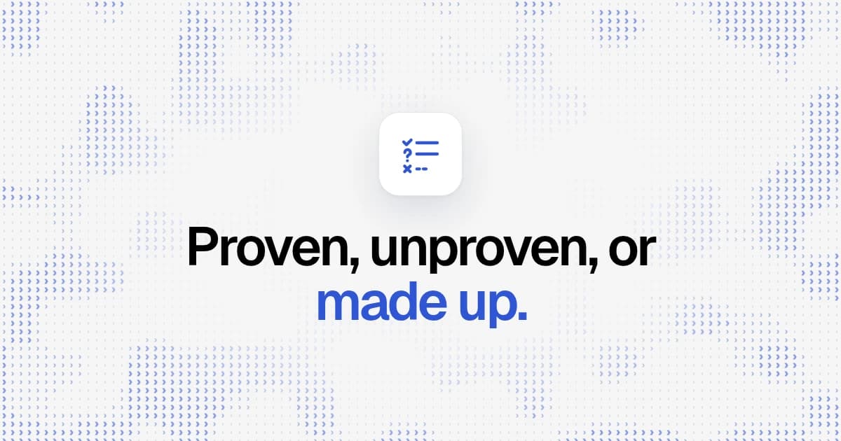 AI search optimization practices graded by evidence: proven, unproven, or made up.